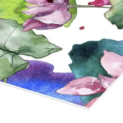 Water Lilies In Watercolor II Plakat 30 X 30 Cm Billedramme -POSTERLOUNGE Salg 733211 poster empCorner l