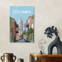 Cartagena - Colombia Omar Escalante Akrylbillede 20 X 30 Cm Billedramme -POSTERLOUNGE Salg 734128 acrylic glass room illustrations l