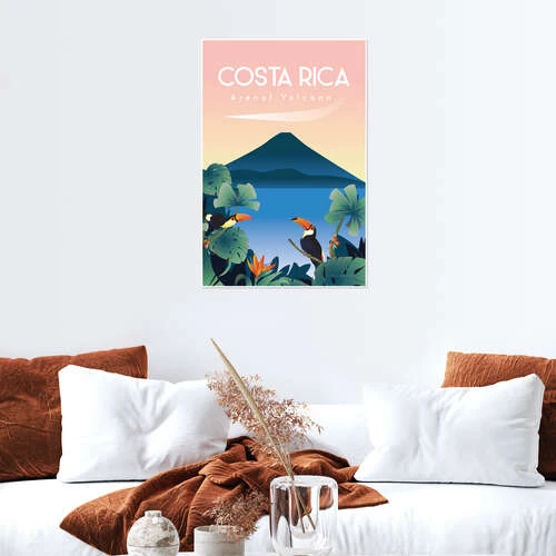 Arenal Volcano - Costa Rica Omar Escalante Plakat 20 X 30 Cm Billedramme 6 Arenal Volcano - Costa Rica Omar Escalante Plakat 20 X 30 Cm Billedramme - Billede 4