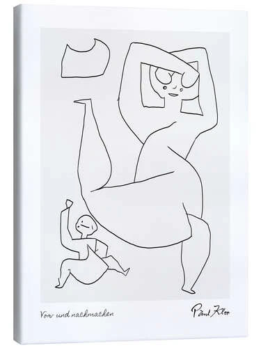 Demonstrate And Imitate Paul Klee Lærredsbillede 20 X 30 Cm Billedramme 3 Demonstrate And Imitate Paul Klee Lærredsbillede 20 X 30 Cm Billedramme