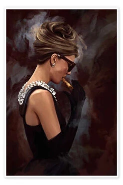 Breakfast At Tiffany's Dmitry Belov Plakat 20 X 30 Cm Billedramme