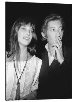 Jane Birkin And Serge Gainsbourg, At The Premiere Of 'Cannabis', 1970 Galleritryk 20 X 30 Cm Billedramme