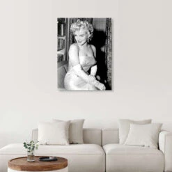 Marilyn Monroe, 1955 Akrylbillede 20 X 30 Cm Billedramme -POSTERLOUNGE Salg 736540 acrylic glass room black and white l
