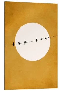 Chirping And Chilling KUBISTIKA Galleritryk 20 X 30 Cm Billedramme