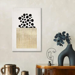 Popcorn KUBISTIKA Lærredsbillede 20 X 30 Cm Billedramme -POSTERLOUNGE Salg 736807 canvas room graphic design l