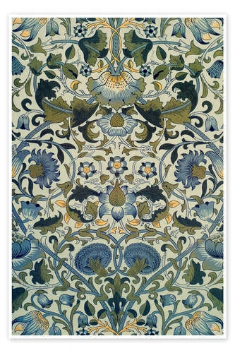 Lodden Chintz Textile Printing William Morris Plakat 20 X 30 Cm Billedramme 3 Lodden Chintz Textile Printing William Morris Plakat 20 X 30 Cm Billedramme