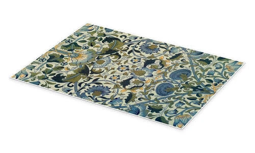 Lodden Chintz Textile Printing William Morris Plakat 20 X 30 Cm Billedramme 4 Lodden Chintz Textile Printing William Morris Plakat 20 X 30 Cm Billedramme - Billede 2