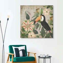 Tropical Toucan Andrea Haase Akrylbillede 30 X 30 Cm Billedramme -POSTERLOUNGE Salg 737241 acrylic glass room illustrations l