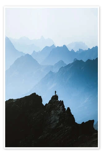 Alpes Mountain Layers Thomas Beauquesne Plakat 20 X 30 Cm Billedramme 3 Alpes Mountain Layers Thomas Beauquesne Plakat 20 X 30 Cm Billedramme