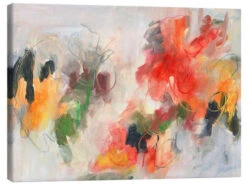 Abstract Floral Splendor II Joyce Combs Lærredsbillede 30 X 20 Cm Billedramme