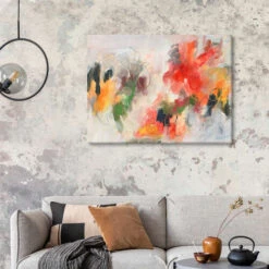 Abstract Floral Splendor II Joyce Combs Lærredsbillede 30 X 20 Cm Billedramme -POSTERLOUNGE Salg 739277 canvas room contemporary l