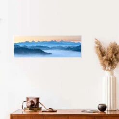 Autumn Panorama Over The Emmental With The Bernese Alps Marcel Gross Plakat 60 X 20 Cm Billedramme -POSTERLOUNGE Salg 739400 poster room photography l