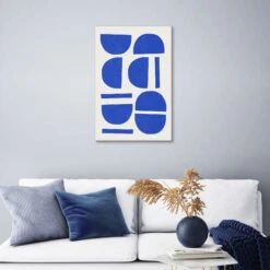 Sculptural 1 Tracie Andrews Lærredsbillede 20 X 30 Cm Billedramme -POSTERLOUNGE Salg 739457 canvas room blue l