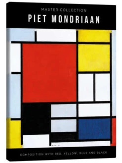 Composition With Red, Yellow, Blue And Black Piet Mondrian Lærredsbillede 20 X 30 Cm Billedramme