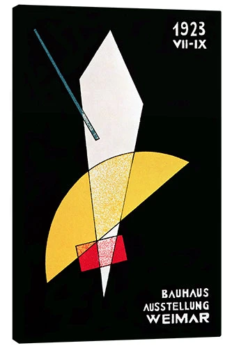Bauhaus Exhibition Weimar, 1923 László Moholy-Nagy Lærredsbillede 20 X 30 Cm Billedramme 3 Bauhaus Exhibition Weimar, 1923 László Moholy-Nagy Lærredsbillede 20 X 30 Cm Billedramme