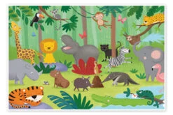 Jungle Party Lucy Barnard Plakat 30 X 20 Cm Billedramme
