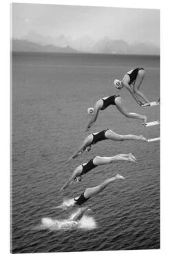 The Beauty Of Diving Greetje Van Son Akrylbillede 20 X 30 Cm Billedramme