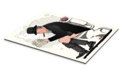 Prime Minister Churchill On The Toilet Wyatt9 Galleritryk 20 X 30 Cm Billedramme -POSTERLOUNGE Salg 740499 gallery print pds l