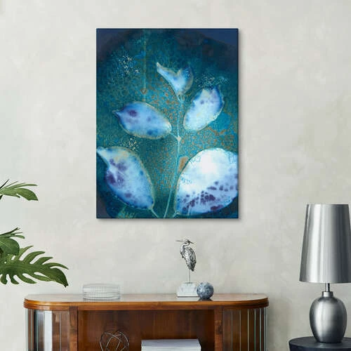 Cyanotype Leaves III Regina Moore Lærredsbillede 20 X 30 Cm Billedramme 6 Cyanotype Leaves III Regina Moore Lærredsbillede 20 X 30 Cm Billedramme - Billede 4