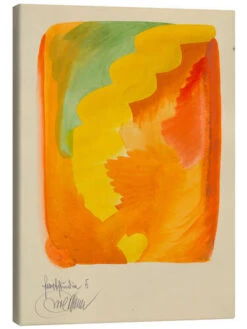 Abstract Colour Study V Karl Wiener Lærredsbillede 20 X 30 Cm Billedramme