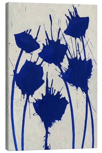 Blue Flowers Evgeny Vetrov Lærredsbillede 20 X 30 Cm Billedramme 3 Blue Flowers Evgeny Vetrov Lærredsbillede 20 X 30 Cm Billedramme