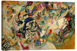 Composition No. 7 (1913) Wassily Kandinsky Lærredsbillede 30 X 20 Cm Billedramme