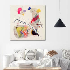 Grave Forme, 1922 Wassily Kandinsky Lærredsbillede 30 X 30 Cm Billedramme -POSTERLOUNGE Salg 742055 canvas room living room l
