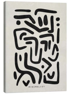 Abstract Minimalist Art Olga Telnova Lærredsbillede 20 X 30 Cm Billedramme