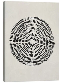 Abstract Circle Olga Telnova Lærredsbillede 20 X 30 Cm Billedramme