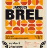 Jacques Brel Concert Poster ChungkongPlakat 30 X 40 Cm Billedramme -POSTERLOUNGE Salg 742789 poster l