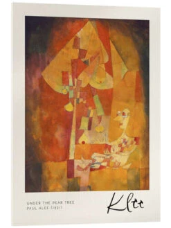 Under The Pear Tree Paul Klee Akrylbillede 20 X 30 Cm Billedramme