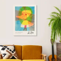 Small Garden Ghost Paul Klee Galleritryk 20 X 30 Cm Billedramme -POSTERLOUNGE Salg 743250 gallery print room yellow l