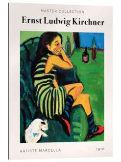 Artiste Marcella, 1910 Ernst Ludwig Kirchner Galleritryk 20 X 30 Cm Billedramme