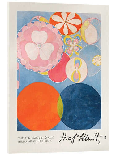 The Ten Largest (No. 2) Hilma Af Klint Akrylbillede 20 X 30 Cm Billedramme 3 The Ten Largest (No. 2) Hilma Af Klint Akrylbillede 20 X 30 Cm Billedramme