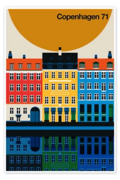 Copenhagen 71 Bo Lundberg Plakat 20 X 30 Cm Billedramme