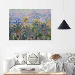 Palm Trees At Bordighera, 1884 Claude Monet Plakat 40 X 30 Cm Billedramme 9 Palm Trees At Bordighera, 1884 Claude Monet Plakat 40 X 30 Cm Billedramme -POSTERLOUNGE Salg 743549 poster room living room l