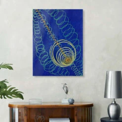 Group I, Primordial Chaos, No. 16, From The WU/Rose Series, 1906 Hilma Af Klint Galleritryk 20 X 30 Cm Billedramme -POSTERLOUNGE Salg 743715 gallery print room blue l