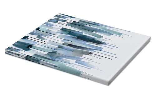 Watery Scandinavian Brushstrokes In Blue Ninola Design Lærredsbillede 20 X 30 Cm Billedramme 4 Watery Scandinavian Brushstrokes In Blue Ninola Design Lærredsbillede 20 X 30 Cm Billedramme - Billede 2