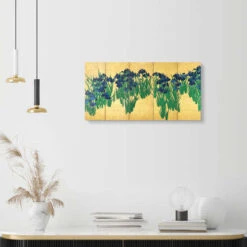 Irises Ogata Korin Galleritryk 40 X 20 Cm Billedramme -POSTERLOUNGE Salg 744980 gallery print room gold l