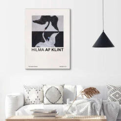 The Swan No 1 Hilma Af Klint Lærredsbillede 20 X 30 Cm Billedramme -POSTERLOUNGE Salg 745340 canvas room living room l