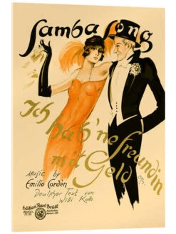 Samba Song! Akrylbillede 20 X 30 Cm Billedramme