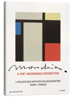 Gallery Edition No. 3027 Piet Mondrian Lærredsbillede 20 X 30 Cm Billedramme
