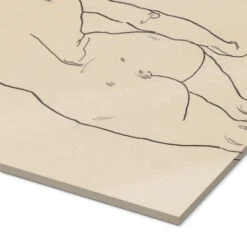 Female Nude, Back View Egon Schiele Akrylbillede 20 X 30 Cm Billedramme -POSTERLOUNGE Salg 745530 acrylic glass empCorner l