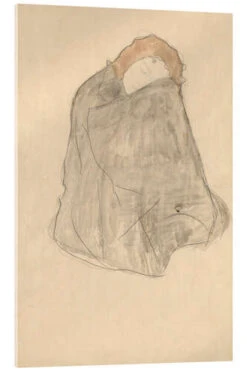 Woman Seated Gustav Klimt Akrylbillede 20 X 30 Cm Billedramme
