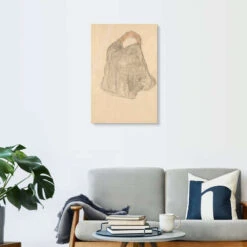 Woman Seated Gustav Klimt Akrylbillede 20 X 30 Cm Billedramme -POSTERLOUNGE Salg 745533 acrylic glass room beige l