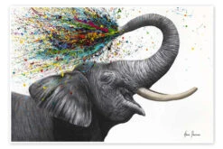 An Elephantastic Day Ashvin Harrison Plakat 30 X 20 Cm Billedramme