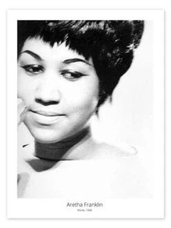 Soul Singer Aretha Franklin, Rome, 1968 Plakat 30 X 40 Cm Billedramme