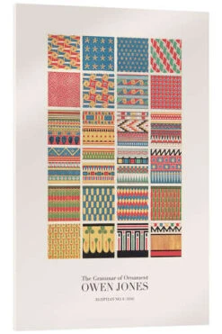 Design Elements Of Egypt, No. 8 (1856) Owen Jones Akrylbillede 20 X 30 Cm Billedramme