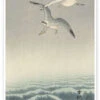 Three Seagulls, Ca. 1900 Ohara Koson Plakat 20 X 40 Cm Billedramme -POSTERLOUNGE Salg 746290 poster l