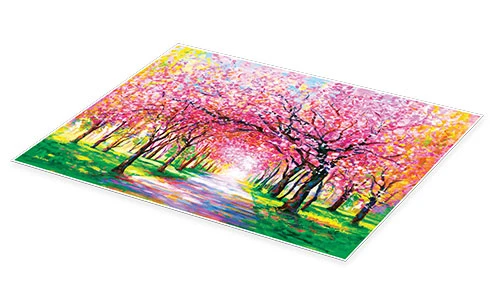 Cherry Blossom Trees Leon Devenice Plakat 40 X 30 Cm Billedramme 4 Cherry Blossom Trees Leon Devenice Plakat 40 X 30 Cm Billedramme - Billede 2